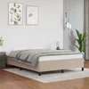 Okvir za krevet boja cappuccina 140x190 cm od umjetne kože