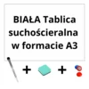 D&R Bel magnet za hladilnik A3 - suho brisanje + marker + gobica + magneti