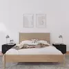 Vidaxl vidaXL Nočne omarice, komplet 2, črne, 40x34x35 cm, masiven borov les