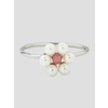 Pura Vida Bitty Pearl Flower 8 Ring Nakit silver