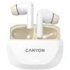 CANYON headset HEXAGON 7 TWS ANC+ENC Wireless Charge White Beige