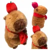 shumee Plišasta igrača Capybara Zimski šal z jabolkom Velik 25 cm