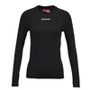 CCM LS Training Tee Black Senior S