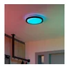 Eglo 300684-LED RGBW prigušiva stropna svetiljka MALERAMARA-Z LED/14W/230V crna/zlatna + daljinski upravljač