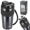shumee Vrhunska termo skodelica s slamico, neprepustna za vodo, 630 ml - temno siva
