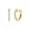 ETHISHER DIAMANTEN Uhani Ohrringe aus 375 Gelbgold mit Lab Grown Diamant zlato-rumena