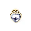 Gardj Europe Plug-Jewellery Gold Heart PLUG – prozoren