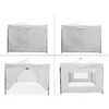 Greenline set 4x stena/stranica za pop-up paviljon 4x4m (bele barve)