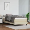 Okvir za krevet s oprugom krem 90x190 cm od umjetne kože