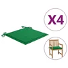Vidaxl Blazine za vrtne stole 4 kosi zelene 50x50x4 cm oxford tkanina
