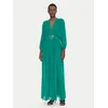Luisa Spagnoli Večerna obleka Paiolo 541815 Zelena Regular Fit
