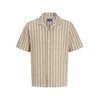 JACK & JONES Srajca JORSUMMER LUKE pesek/svetlo rjava