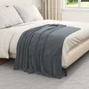 Pokrivači za bacanje 6 pcs Tamno siva 130 x 150 cm Runo