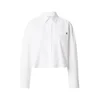 Calvin Klein Jeans Bluza Monogram Cropped bela