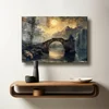 Wallity Dekorativna slika na kaljenom staklu, 50x70cm, Šarena
