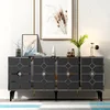 HANAH HOME Komoda Cagla Anthracite Silver