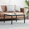 Kava Stol Bijelo 80 x 80 x 45 cm Čvrsto borovo drvo
