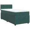 Vidaxl Box spring postelja z vzmetnico temno zelena 90x200 cm žamet