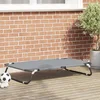 Krevet za psa Svijetlo siva 105 x 65 x 18 cm Čelik