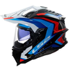 Karbonska enduro čelada LS2 Explorer Frontire II (MX701), bela/modra/rdeča