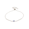 Swarovski Zapestnica modra/srebrna