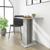 Vidaxl vidaXL Bistro miza, siva, hrast sonoma, 60x60x75 cm