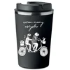 shumee Vrhunska termo skodelica črne barve Together Valentinovo Love Family Bike KT_251