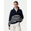 Tommy Jeans Pulover DW0DW22928 Mornarsko modra Regular Fit