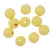 Lesene kroglice 2,5 cm - paket 10 kosov | Različne barve | Yellow