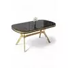 HANAH HOME Trpezarijski sto Olya Black Marble Gold