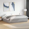Okvir za krevet s LED svjetlima boja hrasta 200 x 200 cm drveni