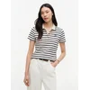 TOMMY HILFIGER Majica 1985 mornarska/črna/naravno bela