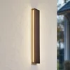 Lindby LED-solarna stenska svetilka Laarni, z možnostjo zatemnitve, IP54, črna - črna, bela - Aluminij