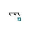 LED spot svetlo ANGIE 3xGU10/6W/230V crna