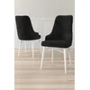 HANAH HOME Set 6 stolica Neta Black White