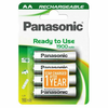 Panasonic NiMH x4 AA 1900 mAh Ready to Use