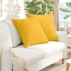 Jastučići za sofu 2 pcs Svijetlo žuta 60 x 60 cm