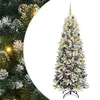 Umjetno božićno drvce Bijela 180 cm PVC, plastika, čelik i PE