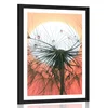 Plakat s paspartujem regrat ob sončnem zahodu - 20x30 silver