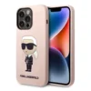 Maska Karl Lagerfeld Hc Silicone NFT Ikonik za iPhone 15 Pro Max roze