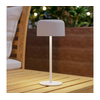Eglo 901892 - LED solarna stona lampa ROCCANOVA LED/2,8W/3,7V IP44 bela