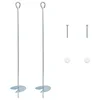 Zemaljska sidra 2 pcs Srebrna O10 x 60 cm Galvanizirani metal