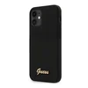 Maska Guess Faceplate za iPhone 12 mini mat, Crna