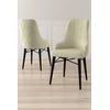 Hanah Home Set stolica Neta, 46x95x42 cm, 6 komada, Krem-crne