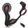 SuperLove Inflatable Prostate Massager Anal Lock with Remote Black