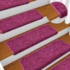 Prostirke za stepenice 15 kom 65x21x4 cm ljubičaste pravokutne rubove