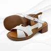 Mona Shoes Ženske sandale, Soft uložak, Kožne, Bele