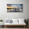 tulup.si Slika na akrilnem steklu Bridge arhitektura 100x50 cm 2 obešalnika