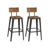 Songmics Set barskih stolov LBC078B01 45.4x45.4x102.2 cm rjava