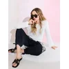 Sinsay - Cargo pantalone od modala - crno